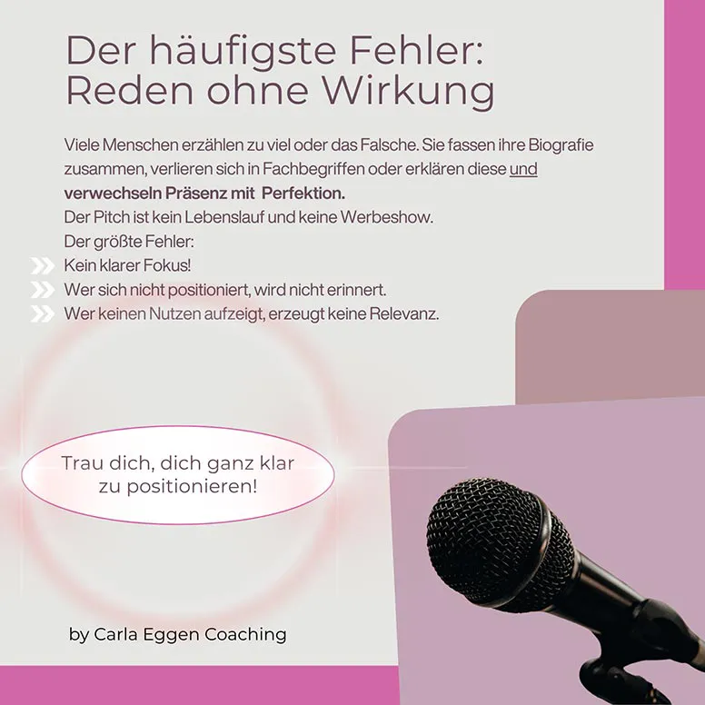 Elevator Pitch für Führungskräfte, stark auftreten und überzeugen, Carla Eggen